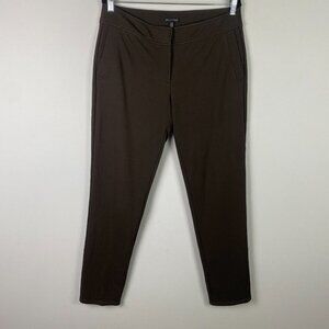 Eileen Fisher Slim Tapered Trouser Pants Womens Medium Brown